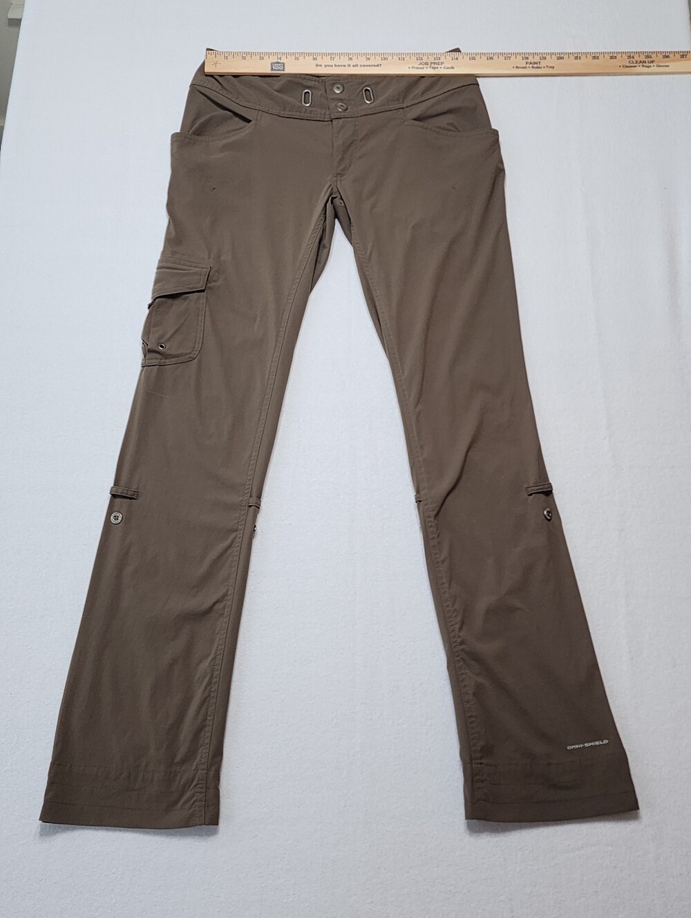 Columbia Omni Shield Hiking Cargo Pants Women’s 4 Brown Outdoor Trail - Picture 3 of 14